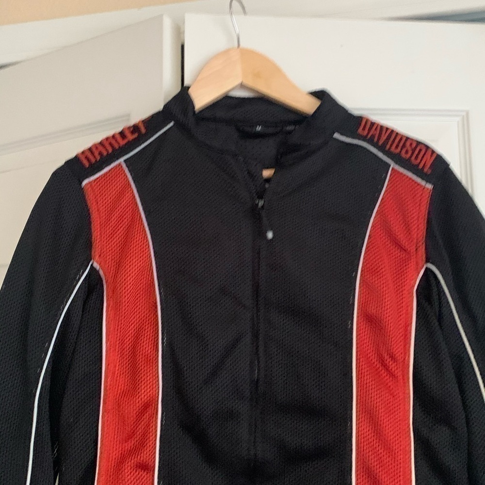 BHarley-Davidson RACING Black & Red Mesh Riding Jacket Sport - Picture 4 of 9